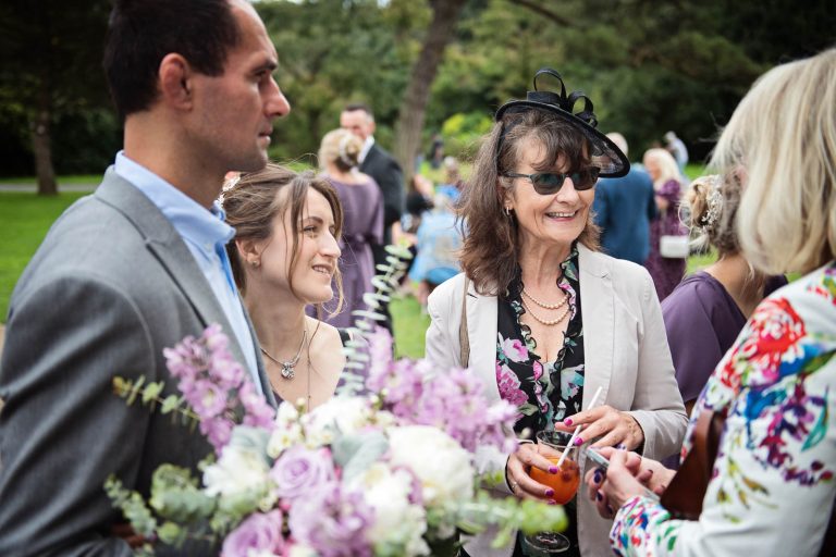 Natural photo taken at a wedding at Margam Country Park by Blooming Photography.