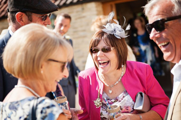 Candid wedding photos at Kingscote Barn
