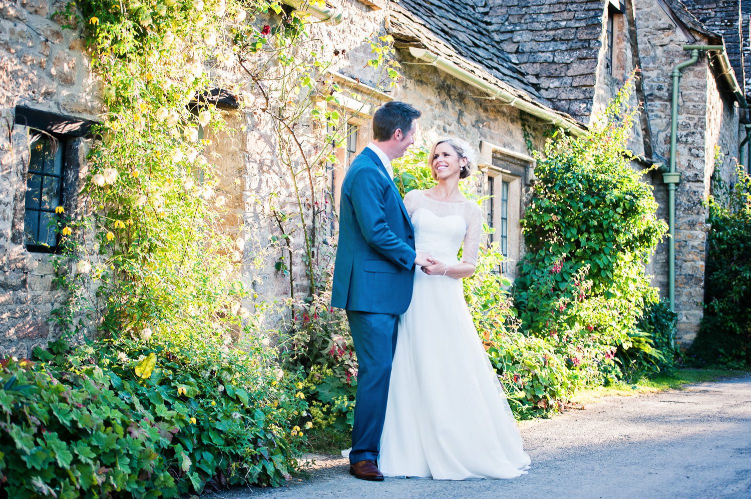 Bride and Groom on Arlington Row, Bibury